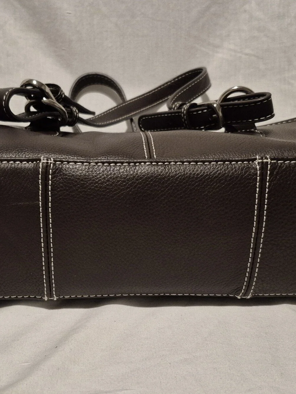 AmeriLeather Classy Leather Satchel Brown Shoioulder Bag
